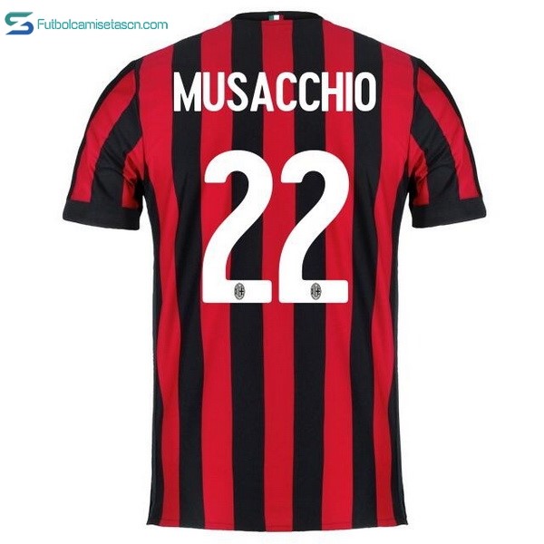 Camiseta Milan 1ª Musacchio 2017/18